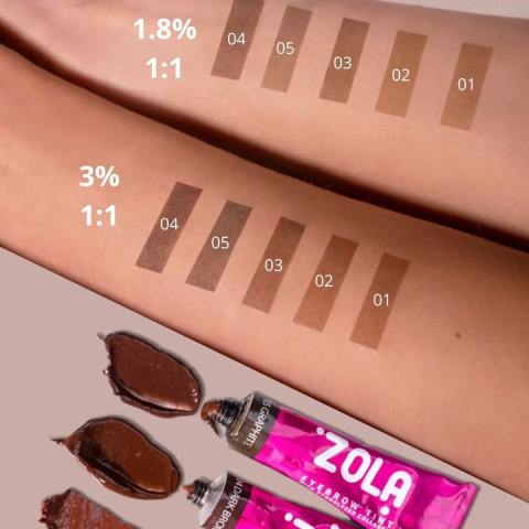 Farbka do brwi Zola Brow Tint 15 ml - 01 Light Brown – JASNY BRĄZ Zola